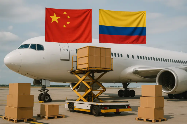 Envíos económicos de China a Colombia